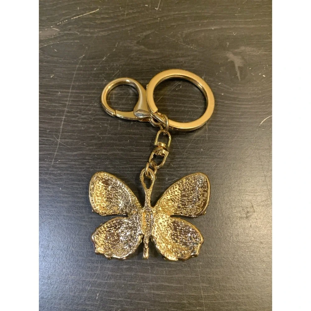 Butterfly‎ Bling Keychain Colorful Pendant Charm for Purse Bag